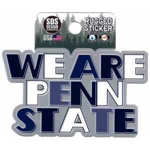rugged sticker We Are Penn State multicolored